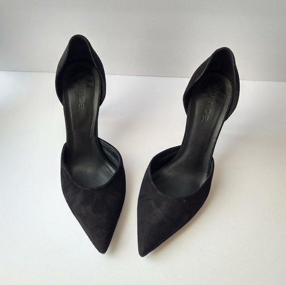Vince Celeste D'orsay Black Suede Heels - Picture 13 of 16